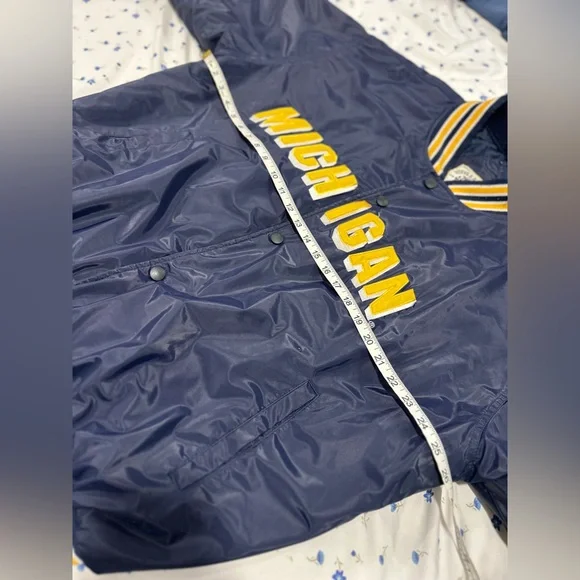VTG Steve & Barry's University of Michigan Wolverines bomber varsity jacket.